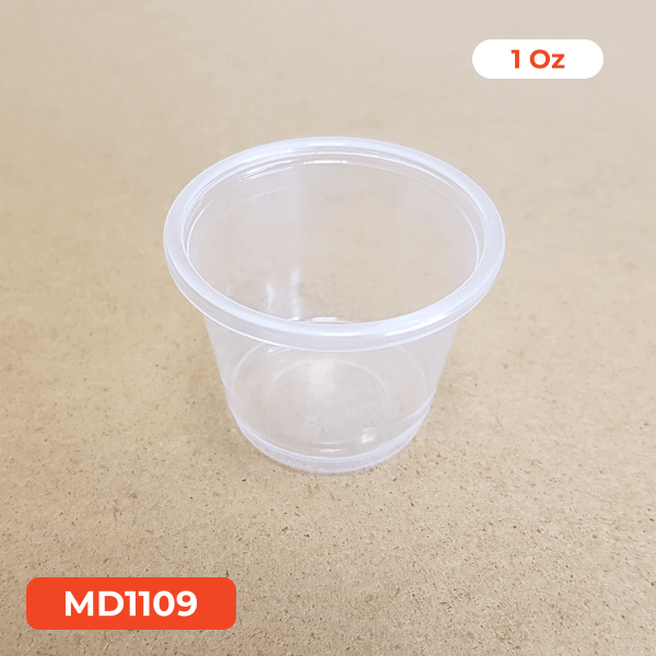 1 oz plastic sauce cups with