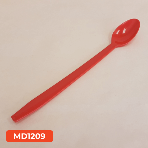 8" Red Long Spoon 1000 Pieces