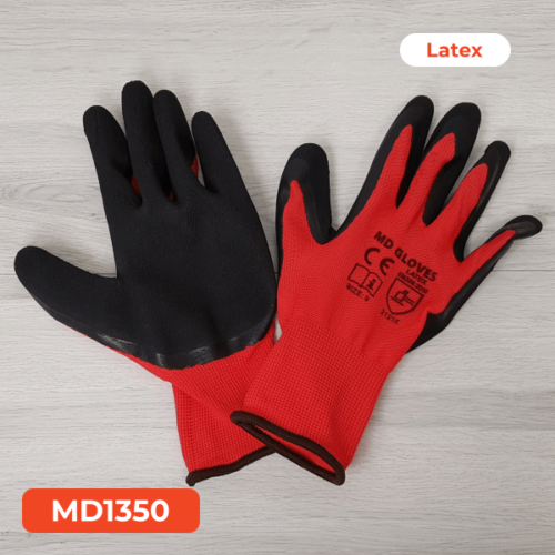 MD Red & Black Glove Professional Latex 20/6