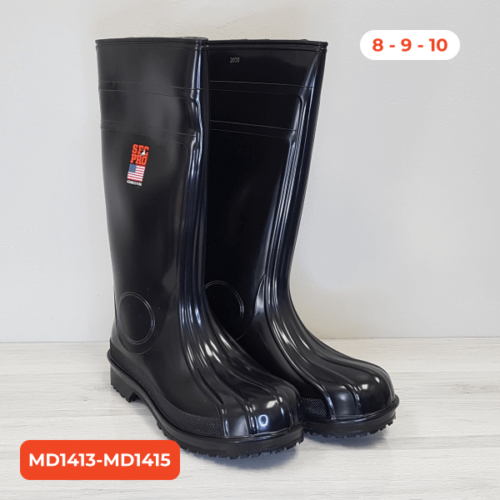 10' Black Boots / Botas Contra el Agua