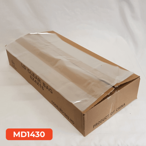 MD 8x4x18 HD 1.4 Clear Poly Bag LDPE