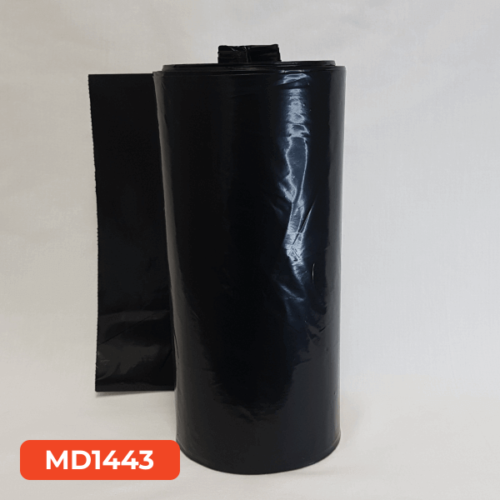 58" 1.3 Mil Black Trash Bags HD LDPE