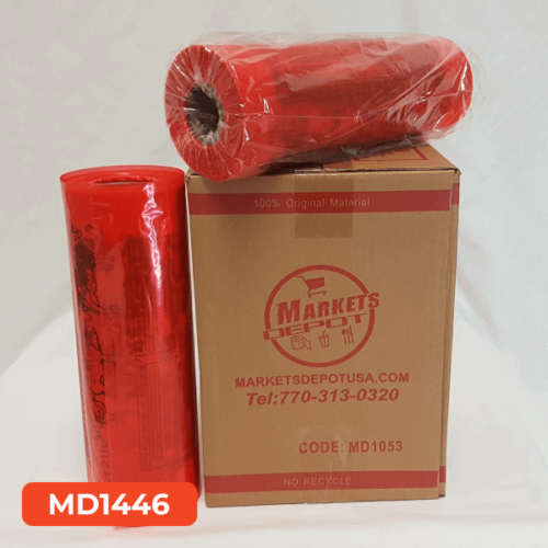 MD 13Lbs 11x19 1.3 Red Poly Bags LDPE