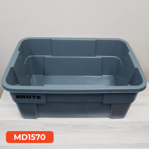 Gray Polyethylene Tub 14 Gallon / Charola Gris Grande